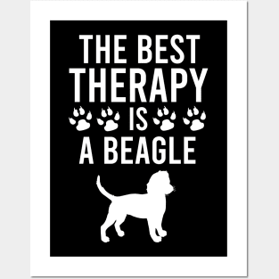 The best therapy is a beagle Posters and Art